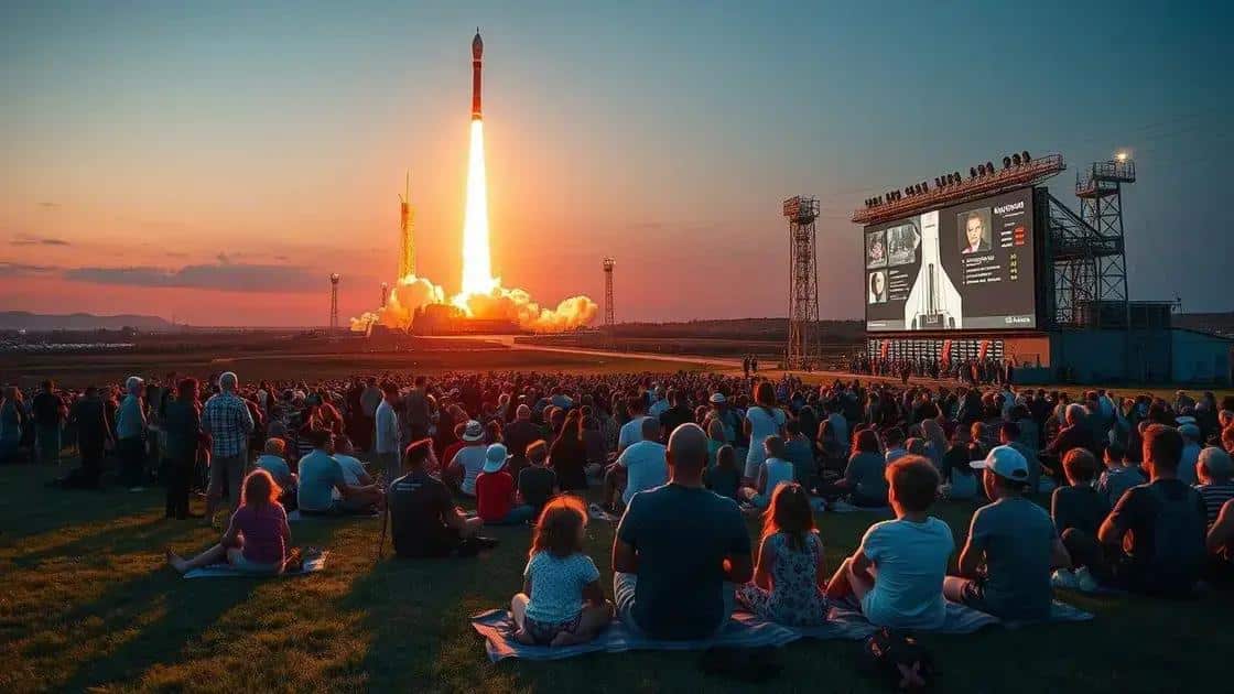 Public engagement and SpaceX launch events