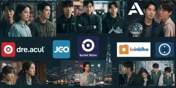 Dynamic collage of Asian dramas, streaming platforms, and acquisition symbols, illustrating the changing distribution in the U.S.