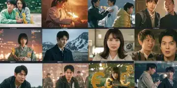 Dynamic collage of anticipated 2025 J-Dramas with budget overlays