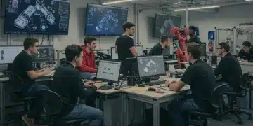 Students engaging in modern vocational training for high-demand certifications