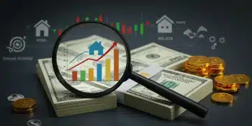 US dollar bills with inflation graph and diverse investment assets