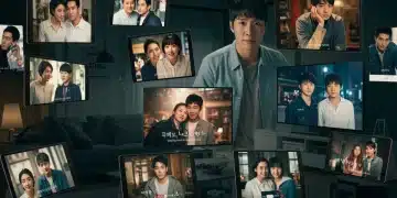 Captivating montage of Asian drama scenes on various streaming devices, highlighting diverse content and widespread appeal.