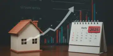 Federal Reserve interest rate hike impact on mortgage refinancing in early 2025 visualization