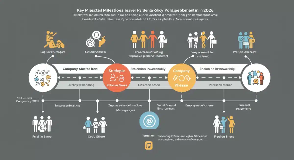 Infographic detailing 2026 parental leave policy implementation timeline