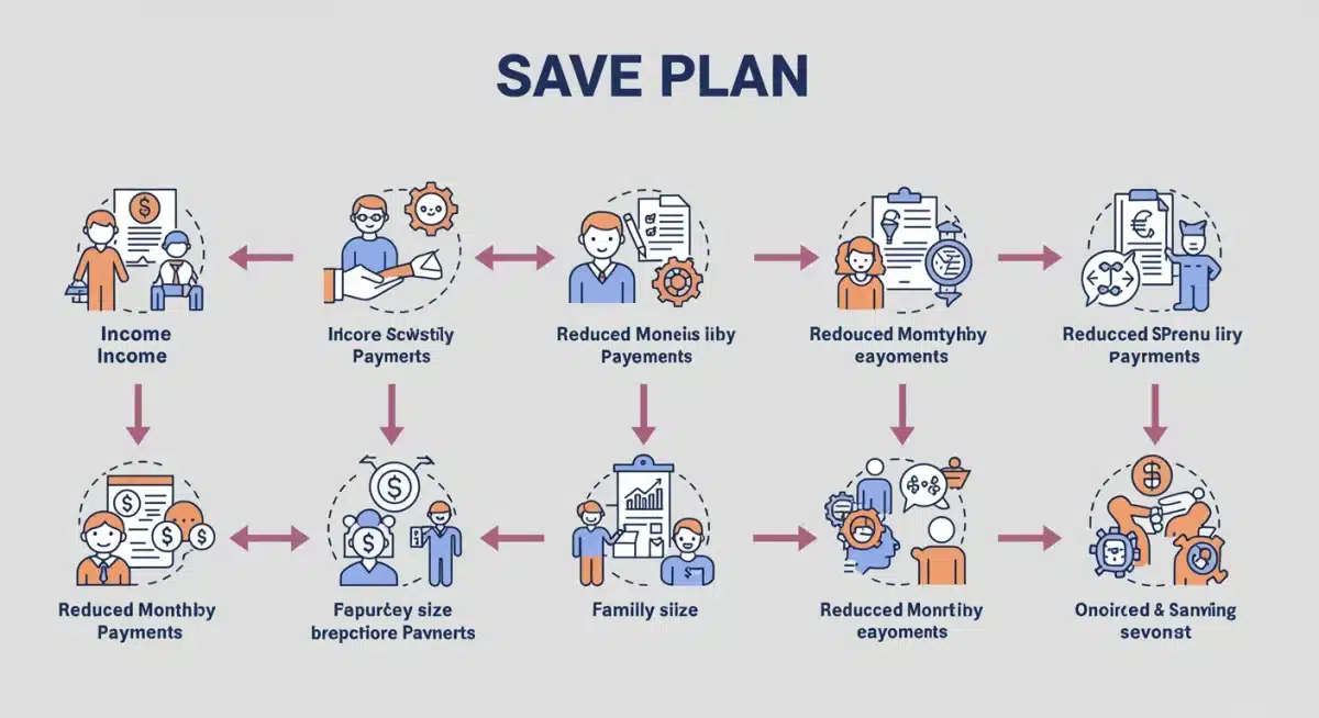 Infographic detailing the benefits and structure of the new SAVE Plan