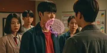 Colorful K-drama scene with characters, symbolizing cognitive engagement and mental stimulation
