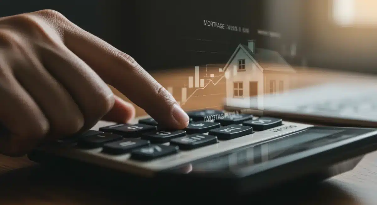 Calculator showing mortgage payment calculations with a 0.5% interest rate adjustment.