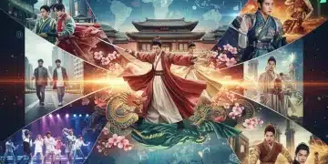 Captivating collage of diverse Asian drama characters and scenes, symbolizing new streaming content.